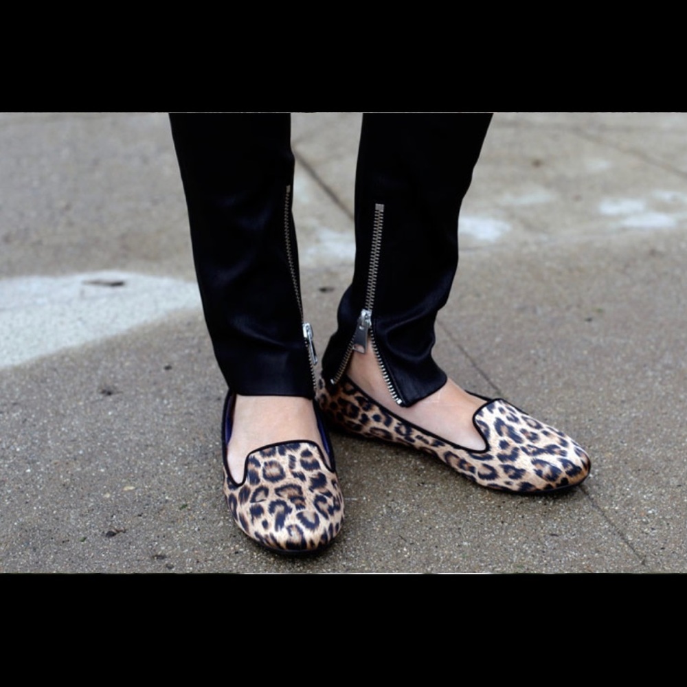 Charles Phillip Satin Leopard Loafer 🐆